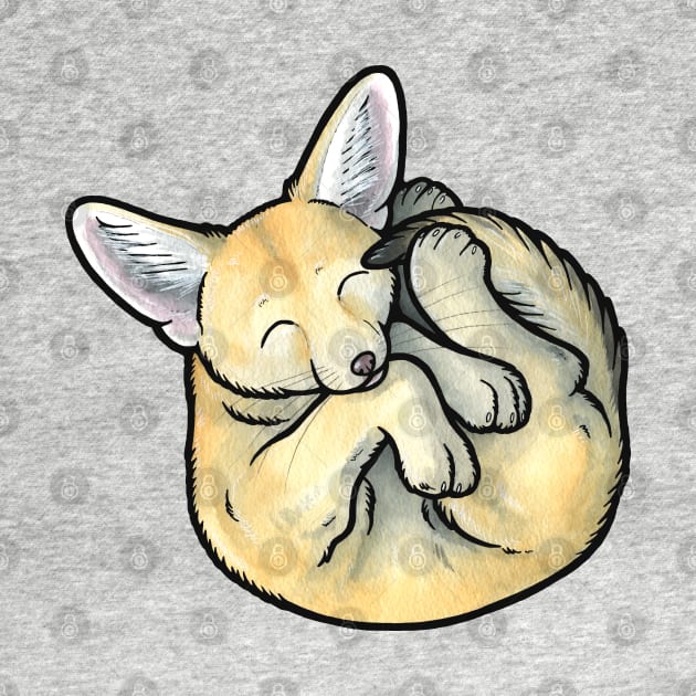 Fennec fox cub by animalartbyjess